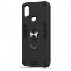 Husa spate Hybrid Case Stand pentru Huawei Y6 2019 - Negru Husa spate Hybrid Case Stand pentru Huawei Y6 2019 - Negru
