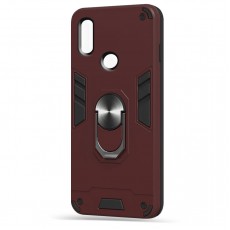 Husa spate Hybrid Case Stand pentru Huawei Y6 2019 - Visiniu Husa spate Hybrid Case Stand pentru Huawei Y6 2019 - Visiniu