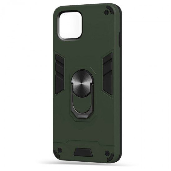 Husa spate Hybrid Case Stand pentru iPhone 11 Pro Max - Army