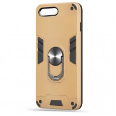 Husa spate Hybrid Case Stand pentru iPhone 7 Plus - Gold Husa spate Hybrid Case Stand pentru iPhone 7 Plus - Gold