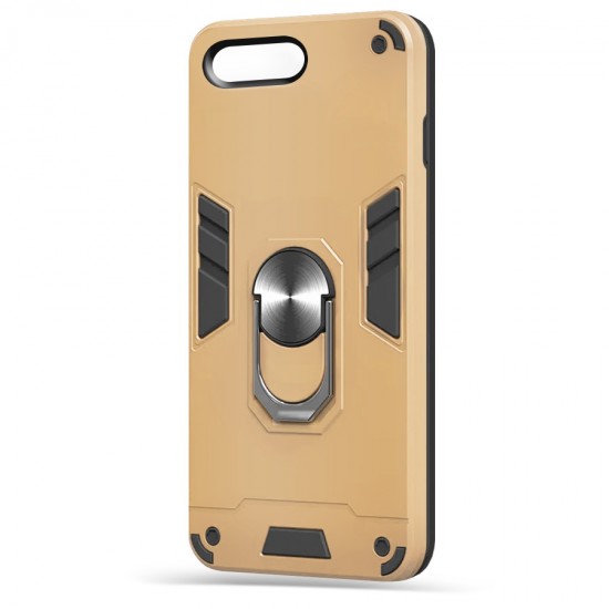 Husa spate Hybrid Case Stand pentru iPhone 7 Plus - Gold