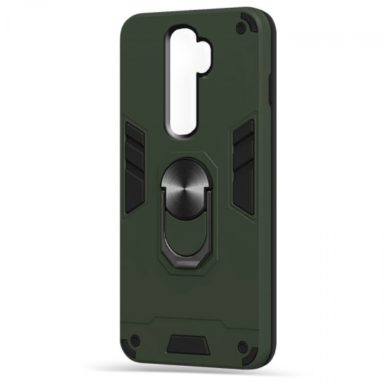 Husa spate Hybrid Case Stand pentru Oppo A5 2020 - Army