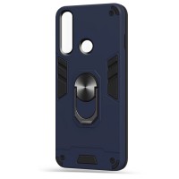 Husa spate pentru Huawei P40 Lite E - Hybrid Case Stand Albastru