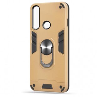Husa spate pentru Huawei P40 Lite E - Hybrid Case Stand Gold