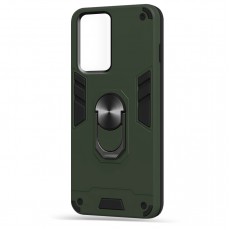 Husa spate Hybrid Case Stand pentru Huawei P40 Pro - Army