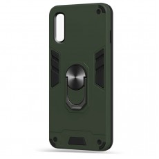 Husa spate Hybrid Case Stand pentru Samsung Galaxy A01 - Army Husa spate Hybrid Case Stand pentru Samsung Galaxy A01 - Army