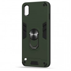 Husa spate Hybrid Case Stand pentru Samsung Galaxy A10 - Army Husa spate Hybrid Case Stand pentru Samsung Galaxy A10 - Army