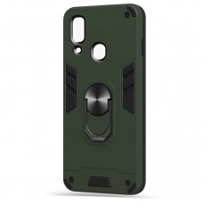 Husa spate Hybrid Case Stand pentru Samsung Galaxy A40 - Army Husa spate Hybrid Case Stand pentru Samsung Galaxy A40 - Army