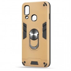 Husa spate Hybrid Case Stand pentru Samsung Galaxy A40 - Gold Husa spate Hybrid Case Stand pentru Samsung Galaxy A40 - Gold