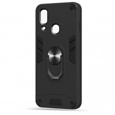 Husa spate Hybrid Case Stand pentru Samsung Galaxy A40 - Negru Husa spate Hybrid Case Stand pentru Samsung Galaxy A40 - Negru