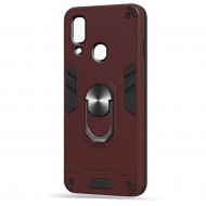 Husa spate Hybrid Case Stand pentru Samsung Galaxy A40 - Visiniu