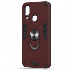 Husa spate Hybrid Case Stand pentru Samsung Galaxy A40 - Visiniu Husa spate Hybrid Case Stand pentru Samsung Galaxy A40 - Visiniu