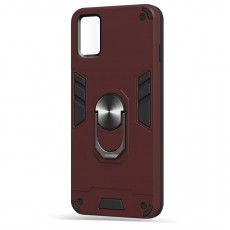 Husa spate Hybrid Case Stand pentru Samsung Galaxy M21 - Visiniu
