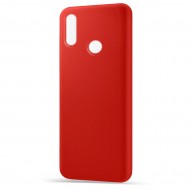 Husa Spate Silicon Line pentru Huawei P20 Lite - Rosu