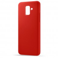 Husa Spate Silicon Line pentru Samsung A6+ 2018 - Rosu Husa Spate Silicon Line pentru Samsung A6+ 2018 - Rosu