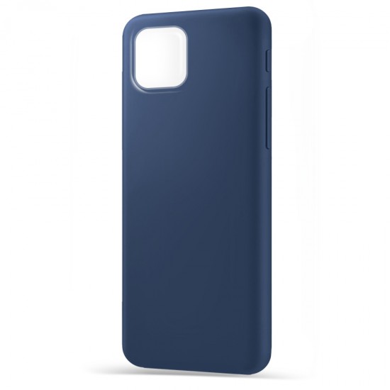 Husa Spate Silicon Line pentru iPhone 12 Mini -Albastru