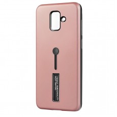 Husa Spate Hard Case Stand pentru Samsung J6+ 2018 - Rose Husa Spate Hard Case Stand pentru Samsung J6+ 2018 - Rose