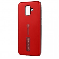 Husa Spate Hard Case Stand pentru Samsung J6+ 2018 Rosu Husa Spate Hard Case Stand pentru Samsung J6+ 2018 Rosu