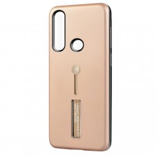 Husa Spate Hard Case Stand pentru Huawei P30 Lite - Gold Husa Spate Hard Case Stand pentru Huawei P30 Lite - Gold