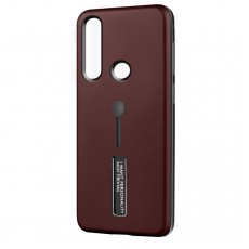 Husa Spate Hard Case Stand pentru Huawei P30 Lite - Maro Husa Spate Hard Case Stand pentru Huawei P30 Lite - Maro