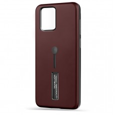 Husa Spate Hard Case Stand pentru Samsung Galaxy S10 Lite - Maro