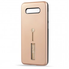 Husa Spate Hard Case Stand pentru Samsung S10e - Gold Husa Spate Hard Case Stand pentru Samsung S10e - Gold