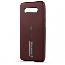 Husa Spate Hard Case Stand pentru Samsung S10e - Maro Husa Spate Hard Case Stand pentru Samsung S10e - Maro