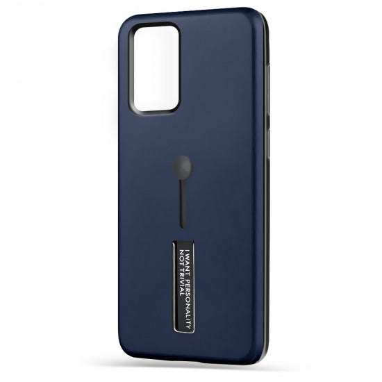 Husa Spate Hard Case Stand pentru Samsung S20+ - Albastru