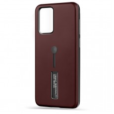 Husa Spate Hard Case Stand pentru Samsung S20+ - Maro Husa Spate Hard Case Stand pentru Samsung S20+ - Maro