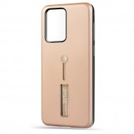 Husa Spate Hard Case Stand pentru Samsung S20 Ultra - Gold