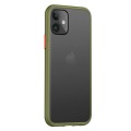 Husa spate Button Case pentru iPhone 11 Pro Max - Army / Portocaliu
