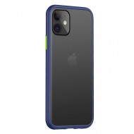 Husa spate Button Case pentru iPhone 11 Pro - Albastru / Verde