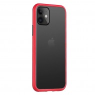 Husa spate Button Case pentru iPhone 11 Pro - Rosu / Negru