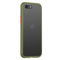 Husa spate Button Case pentru iPhone 7 Plus - Army / Portocaliu