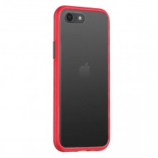Husa spate Button Case pentru iPhone 8 Plus - Rosu / Negru Husa spate Button Case pentru iPhone 8 Plus - Rosu / Negru