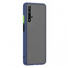 Husa spate Button Case pentru Huawei Nova 5T - Albastru / Verde Husa spate Button Case pentru Huawei Nova 5T - Albastru / Verde