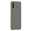 Husa spate Button Case pentru Huawei P40 Lite E - Army / Portocaliu