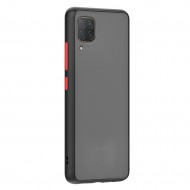 Husa spate Button Case pentru Huawei P40 Lite - Negru / Rosu