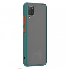 Husa spate Button Case pentru Huawei P40 Lite - Turcoaz / Portocaliu