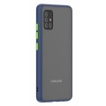 Husa spate Button Case Samsung Galaxy A51 - Albastru / Verde