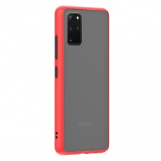 Husa spate Button Case pentru Samsung Galaxy S20+ - Rosu / Negru