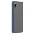 Husa spate Button Case pentru Samsung Galaxy A10 - Albastru / Verde