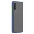 Husa spate Button Case pentru Samsung Galaxy A50 - Albastru / Verde