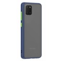 Husa spate Button Case pentru Samsung Galaxy Note 10 Lite - Albastru / Verde