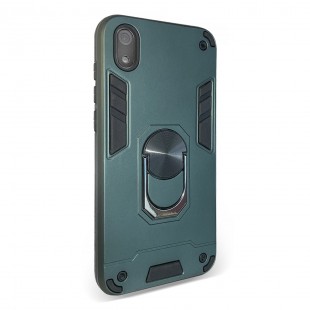 Husa spate pentru Huawei P40 Lite E - Hybrid Case Stand Vernil Inchis