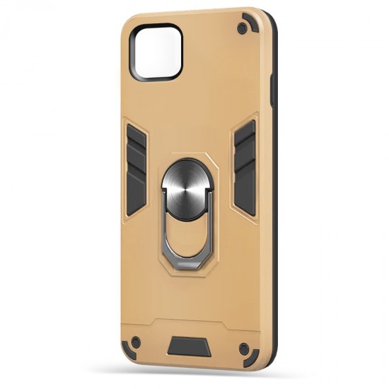 Husa spate Hybrid Case Stand pentru Huawei Y5P - Gold