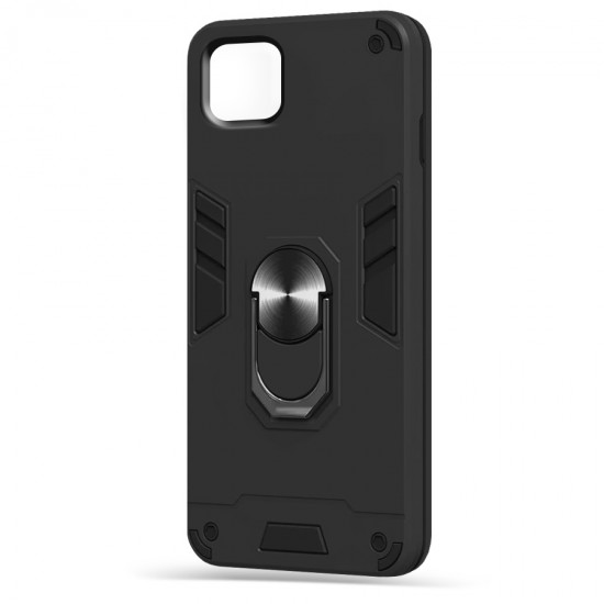 Husa spate Hybrid Case Stand pentru Huawei Y5P - Negru