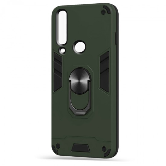 Husa spate Hybrid Case Stand pentru Huawei Y6P - Army