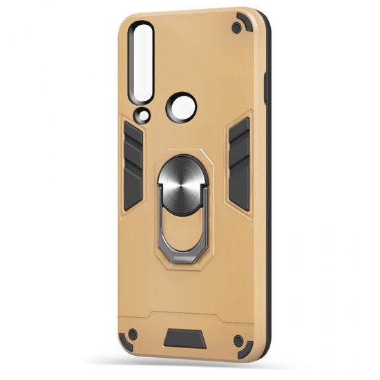 Husa spate Hybrid Case Stand pentru Huawei Y6P - Gold