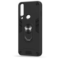 Husa spate Hybrid Case Stand pentru Huawei Y6P - Negru